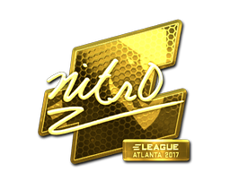Sticker | nitr0 (Gold) | Atlanta 2017 image