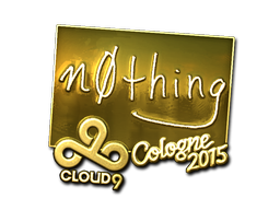 Sticker | n0thing (Gold) | Cologne 2015 image