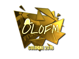 Sticker | olofmeister (Gold) | Cologne 2016 image