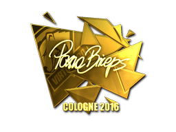 Sticker | pashaBiceps (Gold) | Cologne 2016 image