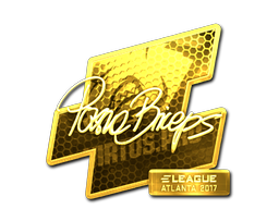 Sticker | pashaBiceps (Gold) | Atlanta 2017 image