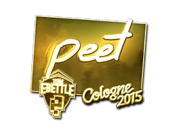 Sticker | peet (Gold) | Cologne 2015 image