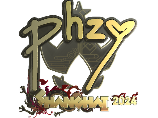 Sticker | phzy (Gold) | Shanghai 2024 image