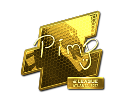 Sticker | Pimp (Gold) | Atlanta 2017 image
