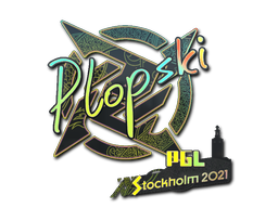 Sticker | Plopski (Holo) | Stockholm 2021 image
