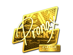 Sticker | pronax (Gold) | Atlanta 2017 image