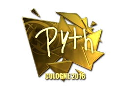 Sticker | pyth (Gold) | Cologne 2016 image