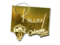 Sticker | rallen (Gold) | Cologne 2015 image