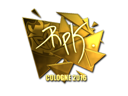 Sticker | RpK (Gold) | Cologne 2016 image