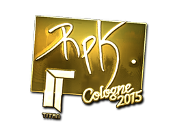 Sticker | RpK (Gold) | Cologne 2015 image