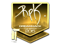 Sticker | RpK (Gold) | Cluj-Napoca 2015 image