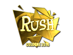 Sticker | RUSH (Gold) | Cologne 2016 image