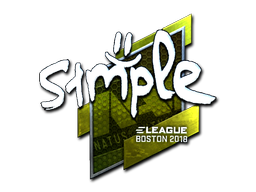 s1mple (Foil) | Boston 2018 image