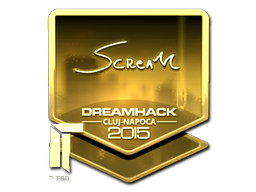 Sticker | ScreaM (Gold) | Cluj-Napoca 2015 image