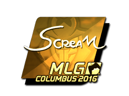 Sticker | ScreaM (Gold) | MLG Columbus 2016 image