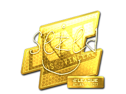 Sticker | seized (Gold) | Atlanta 2017 image