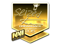 Sticker | seized (Gold) | Cluj-Napoca 2015 image
