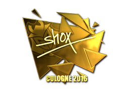 Sticker | shox (Gold) | Cologne 2016 image