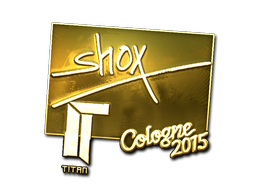 Sticker | shox (Gold) | Cologne 2015 image