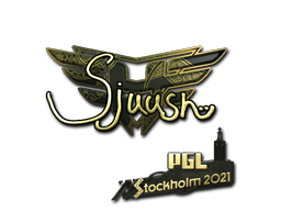 Sticker | sjuush (Gold) | Stockholm 2021 image