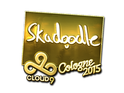 Sticker | Skadoodle (Gold) | Cologne 2015 image
