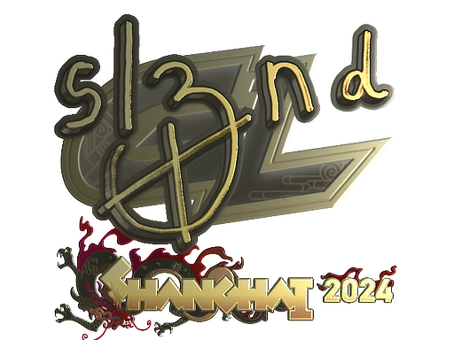 Sticker | sl3nd (Gold) | Shanghai 2024 image