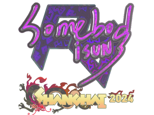 Sticker | somebody (Holo) | Shanghai 2024 image