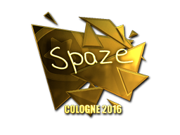 Sticker | spaze (Gold) | Cologne 2016 image