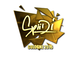 Sticker | Spiidi (Gold) | Cologne 2016 image