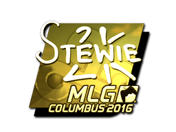 Sticker | Stewie2K (Gold) | MLG Columbus 2016 image