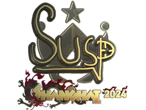 Sticker | susp (Gold) | Shanghai 2024 image