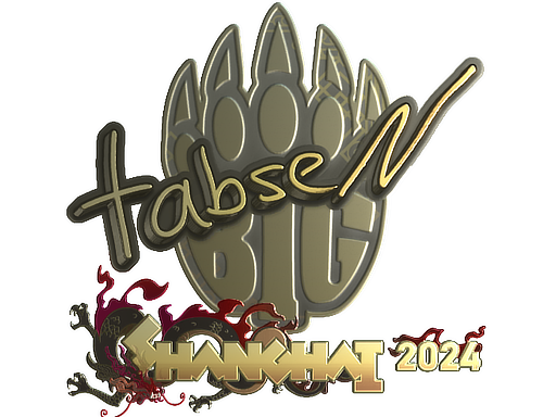 Sticker | tabseN (Gold) | Shanghai 2024 image