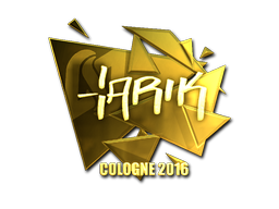 Sticker | tarik (Gold) | Cologne 2016 image