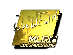 Sticker | WorldEdit (Gold) | MLG Columbus 2016 image