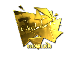 Sticker | WorldEdit (Gold) | Cologne 2016 image