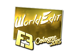 Sticker | WorldEdit (Gold) | Cologne 2015 image