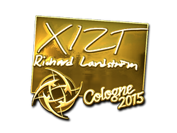 Sticker | Xizt (Gold) | Cologne 2015 image