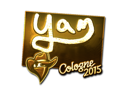 Sticker | yam (Gold) | Cologne 2015 image