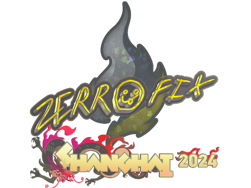 Sticker | zeRRoFIX (Glitter) | Shanghai 2024 image