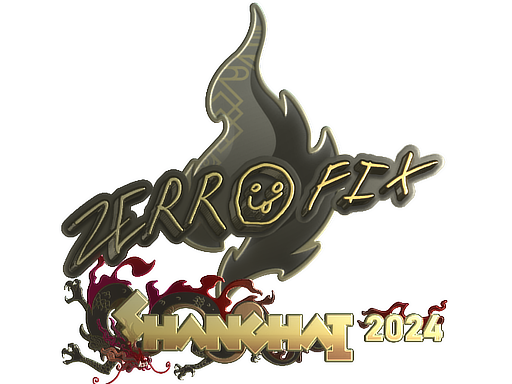Sticker | zeRRoFIX (Gold) | Shanghai 2024 image