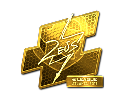 Sticker | Zeus (Gold) | Atlanta 2017 image