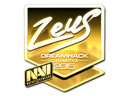 Sticker | Zeus (Gold) | Cluj-Napoca 2015 image