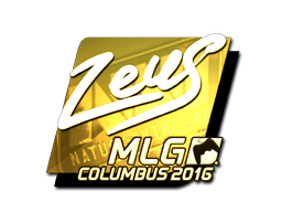 Sticker | Zeus (Gold) | MLG Columbus 2016 image