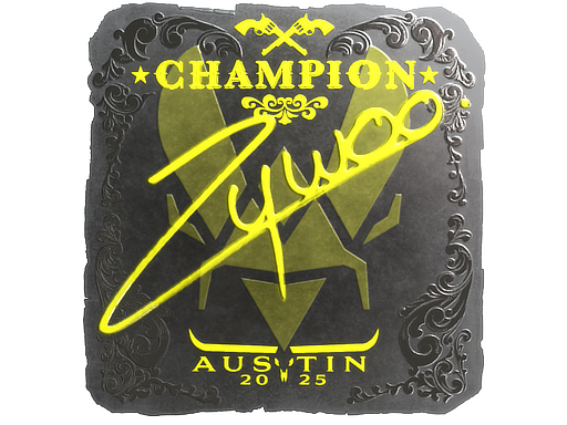 Sticker | ZywOo (Foil, Champion) | Austin 2025 image