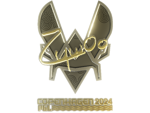 Sticker | ZywOo (Gold) | Copenhagen 2024 image