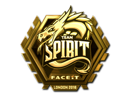 Sticker | Team Spirit (Gold) | London 2018 image