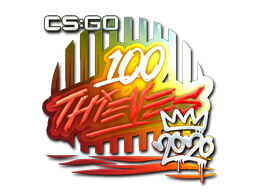 Sticker | 100 Thieves (Foil) | 2020 RMR image