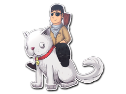 Sticker | T On Cat image