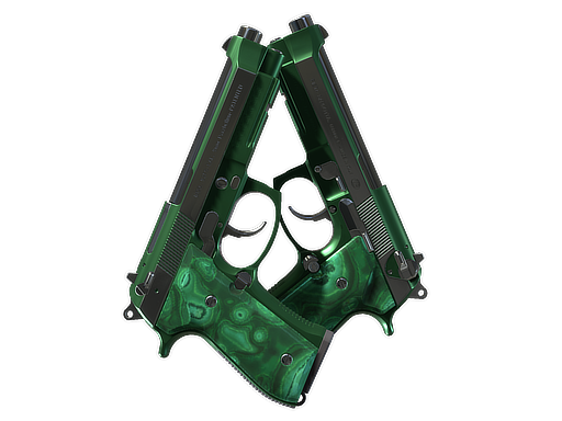 Dual Berettas | Polished Malachite image